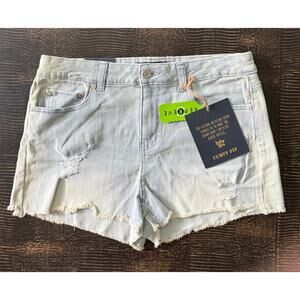 NWT Indigo Rein By Repreve Sustainable Curvy Fit High-Rise Short Size 11| 29 NWT